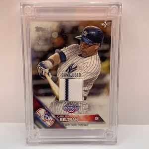 2022 Topps Jersey Fusion Carlos Beltran Yankees Game Used Swatch (MISC11)